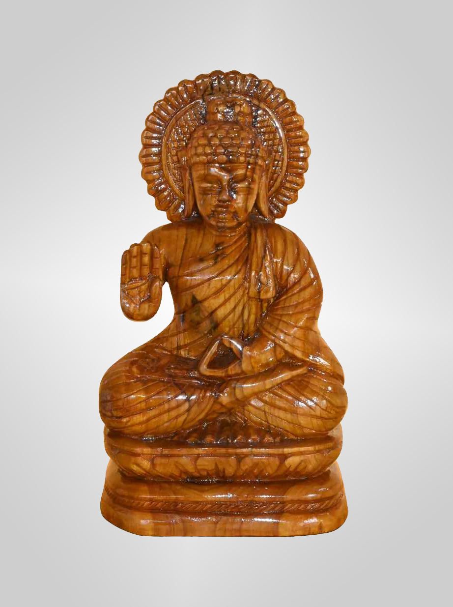 Wooden Handcraft Lord Buddha (12 Inch)